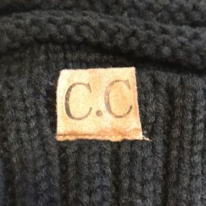 C.C. Ribbed Knit Beanie